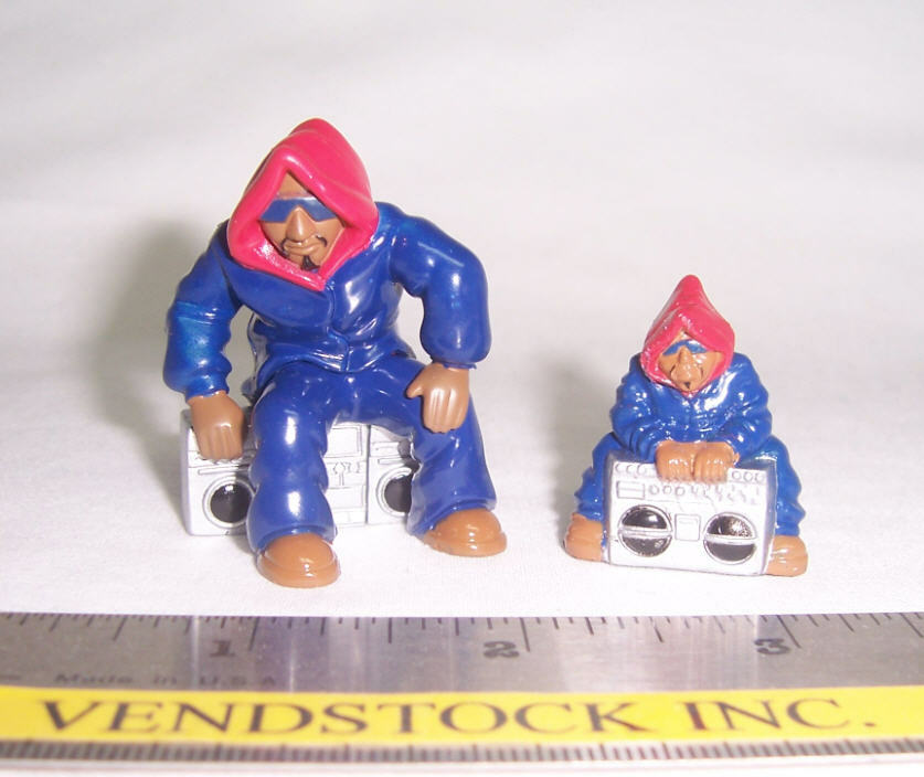 LIL HOMIES 1:24 SCALE "MASTABLASTA" 2.5" TALL NEW FIGURE BOOMBOX MUSIC  RARE!