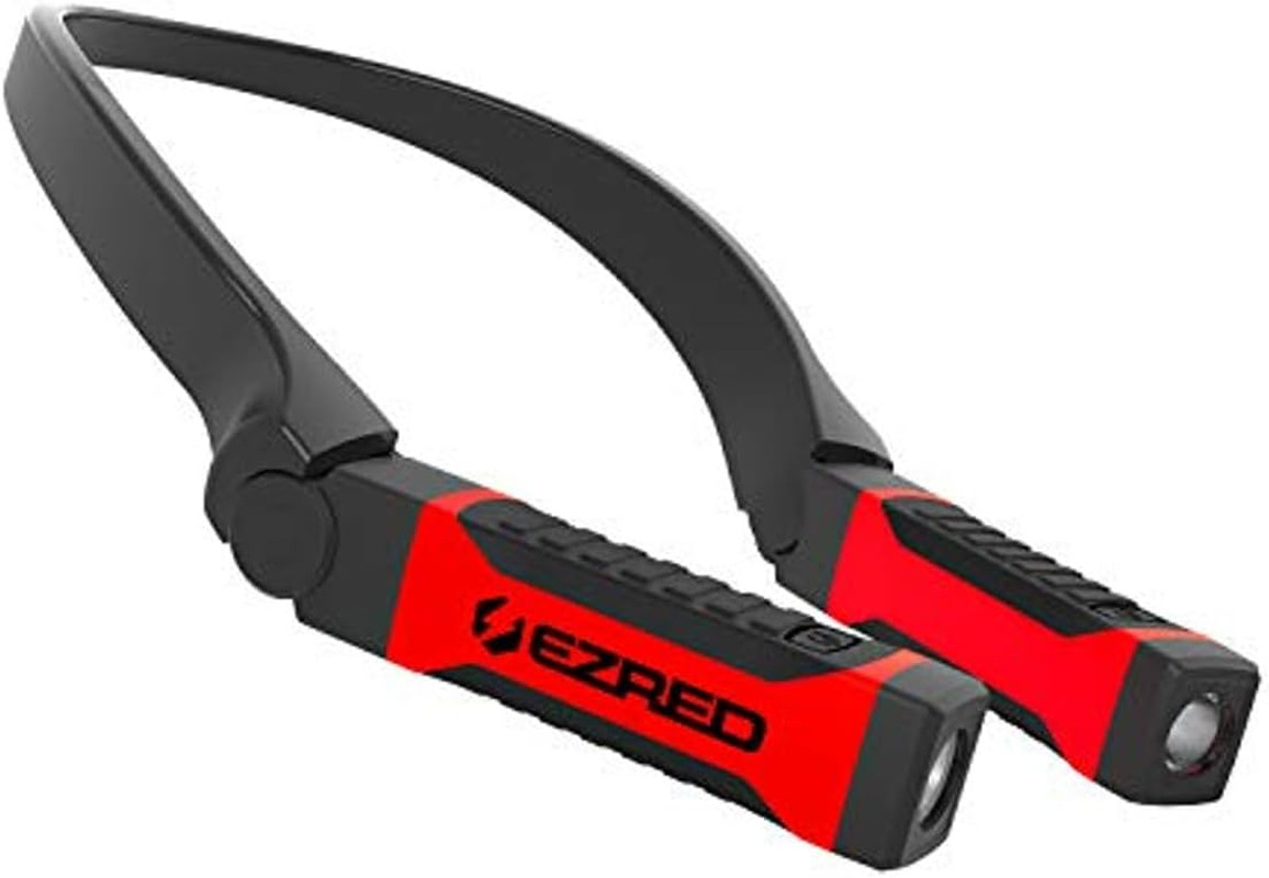 Bright NK10 ANYWEAR Neck Light for Hands-Free Lighting, Red and Black, Perfect L