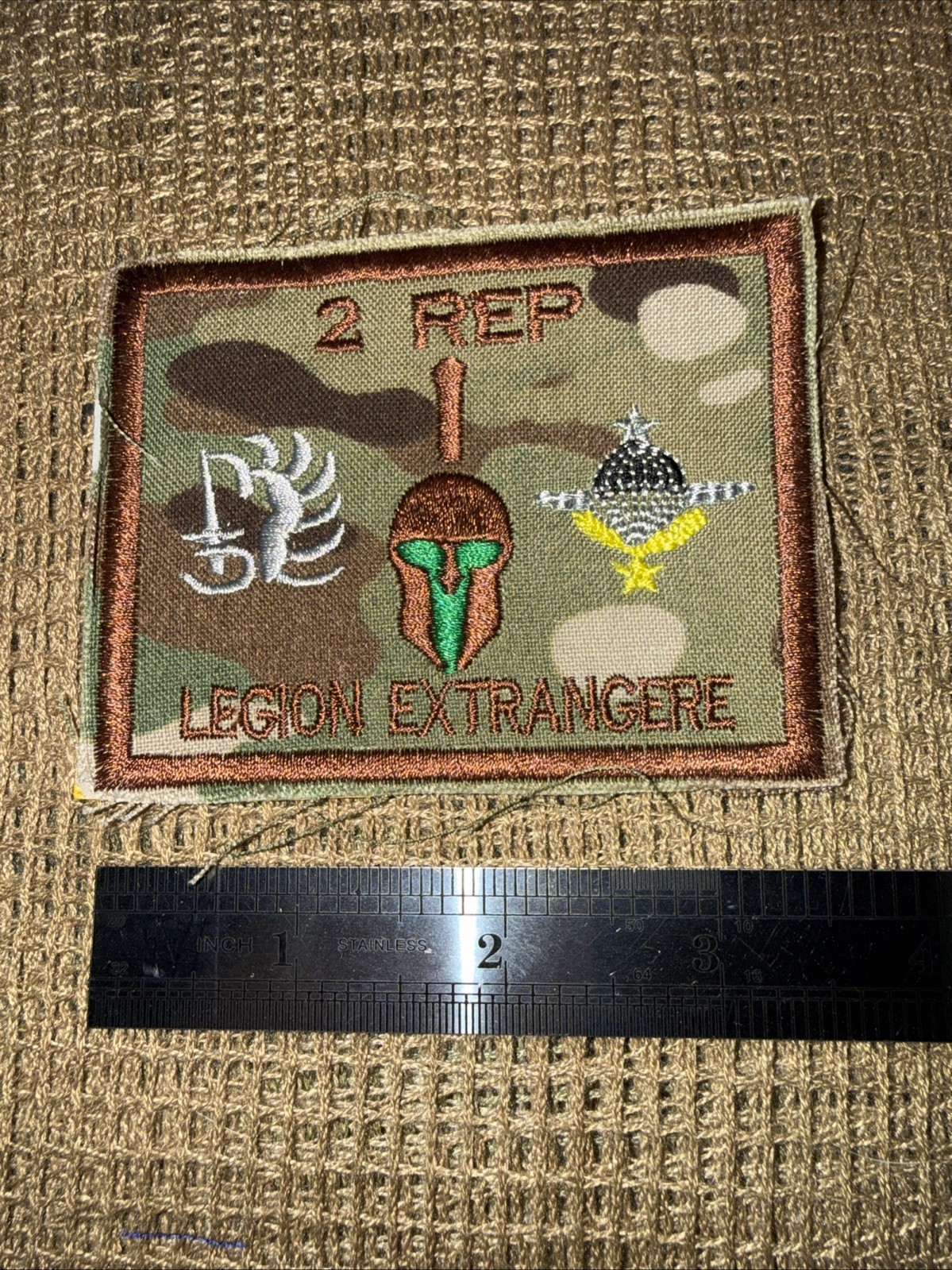 French Foreign Legion 2 Rep Pocket Patch W/Texas Flag Afgan War