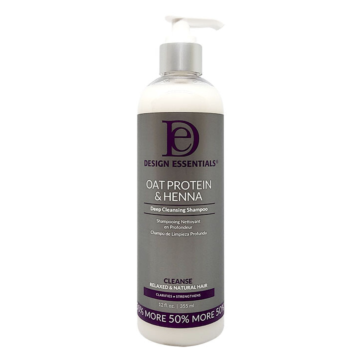 Design Essentials Oat Protein & Henna  Deep Cleansing Shampoo 12 oz