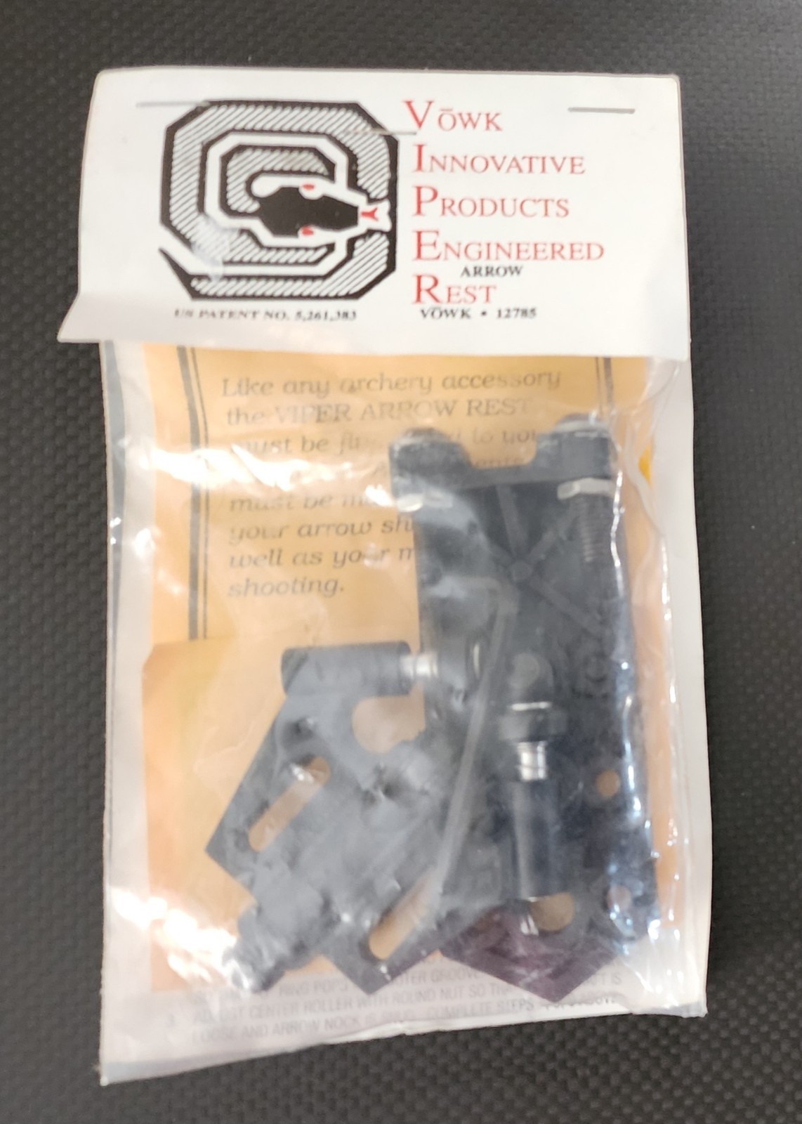 Vowk Innovatve Products Engineered Arrow Rest 12785 NOS