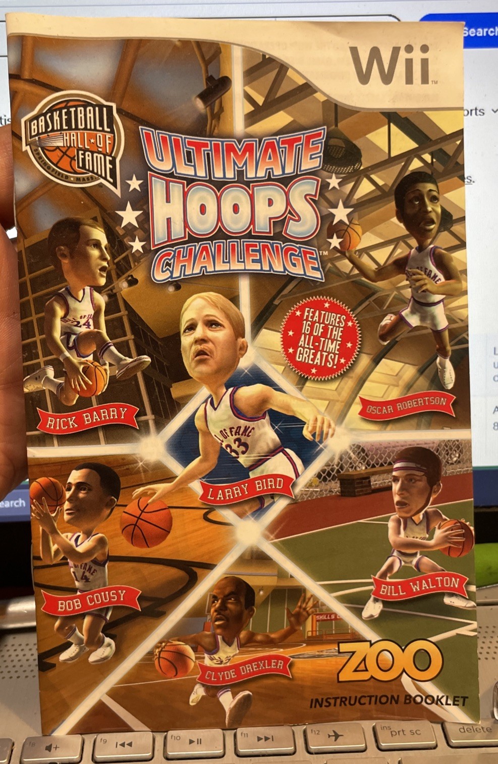 🏀 ULTIMATE HOOPS CHALLENGE Wii INSTRUCTION Manual Booklet only SHIPS FREE