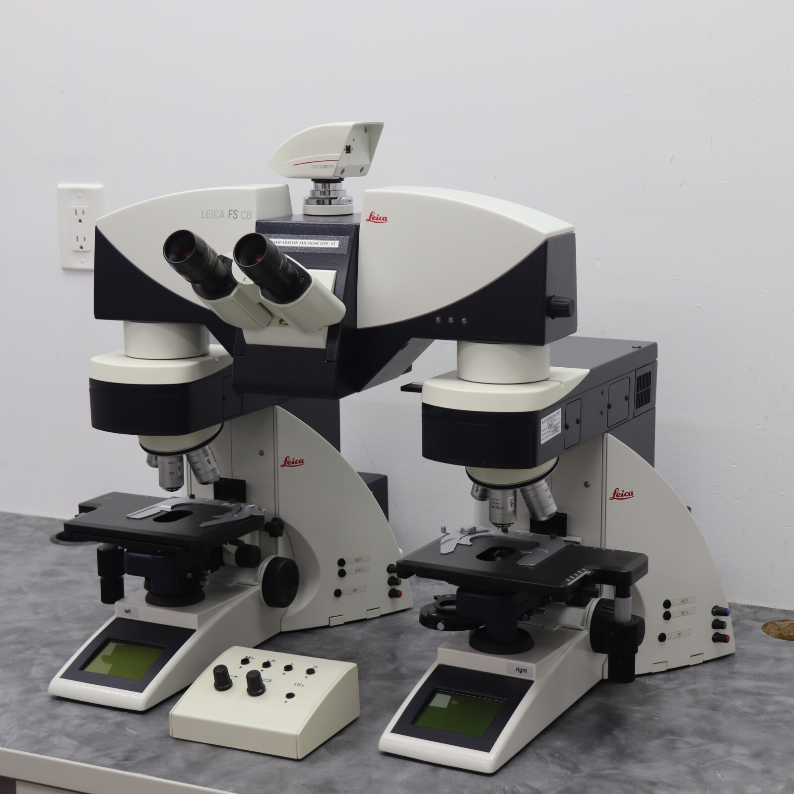 Comparison Microscope Leica FS CB Motorized Dual Microscope Forensic / Research