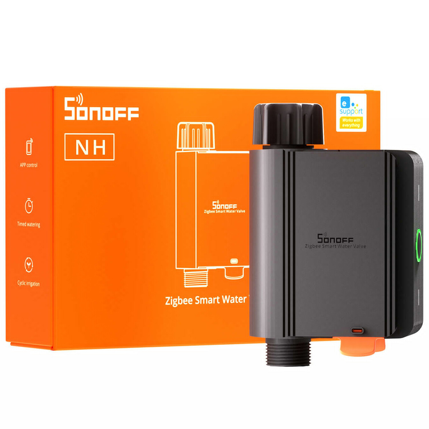 SONOFF Zigbee Smart Water Valve IP55 Automatic Garden Irrigation Watering System