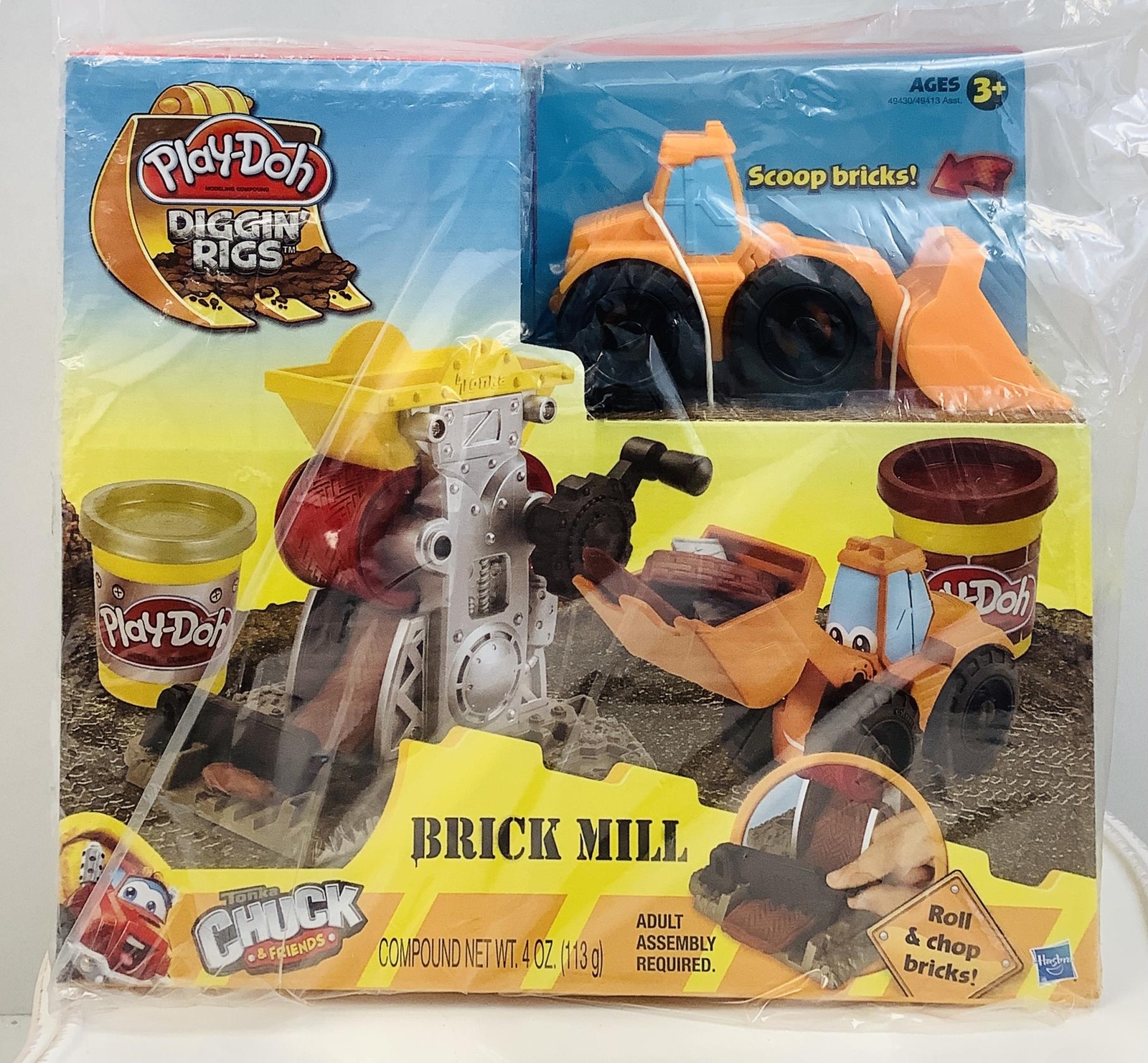 Play-Doh 49430 Diggin Rigs Multicolor Tonka Chuck & Friends Brick Mill Set 3+