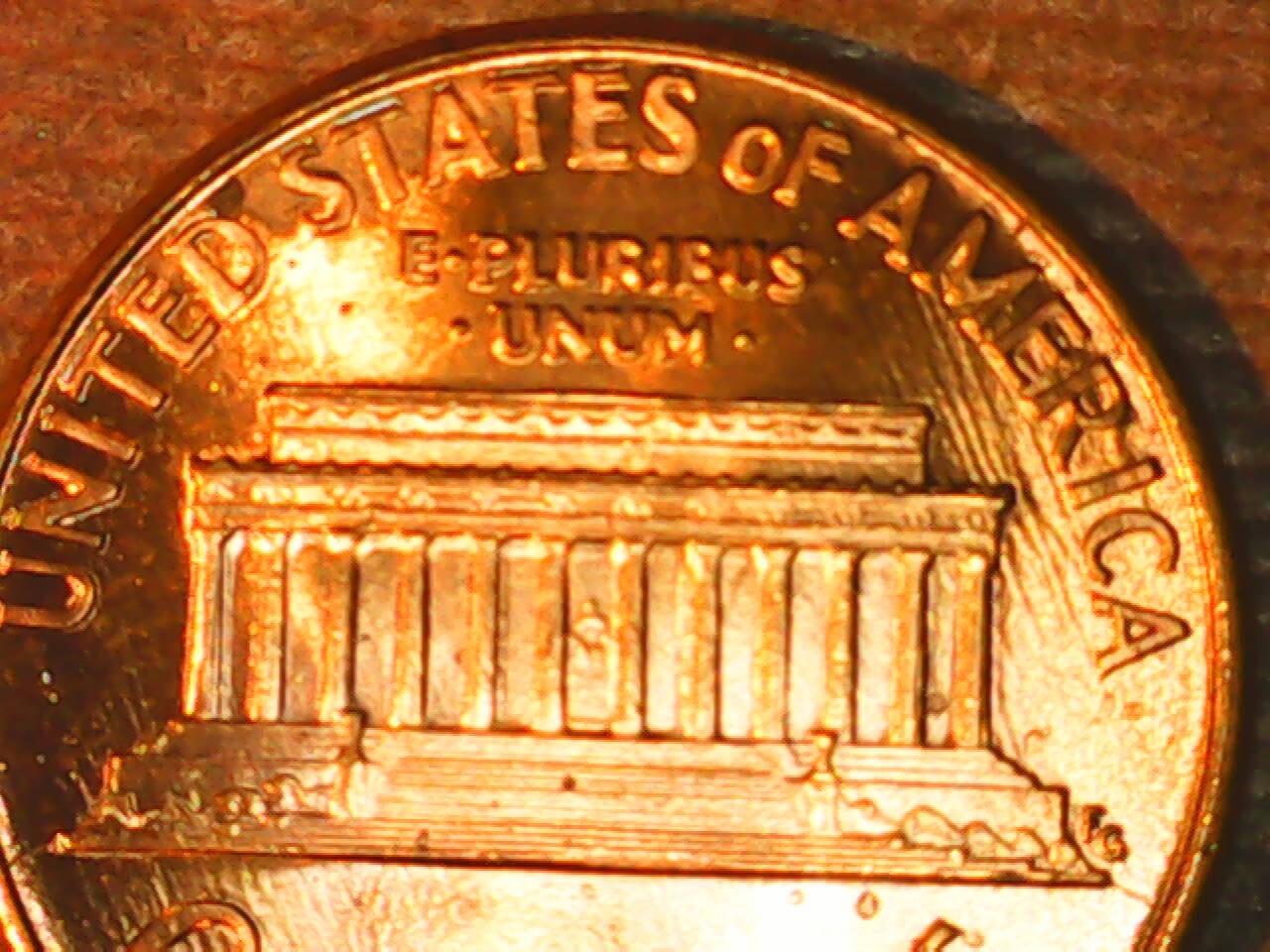 1990 Penny Die Crack Reverse