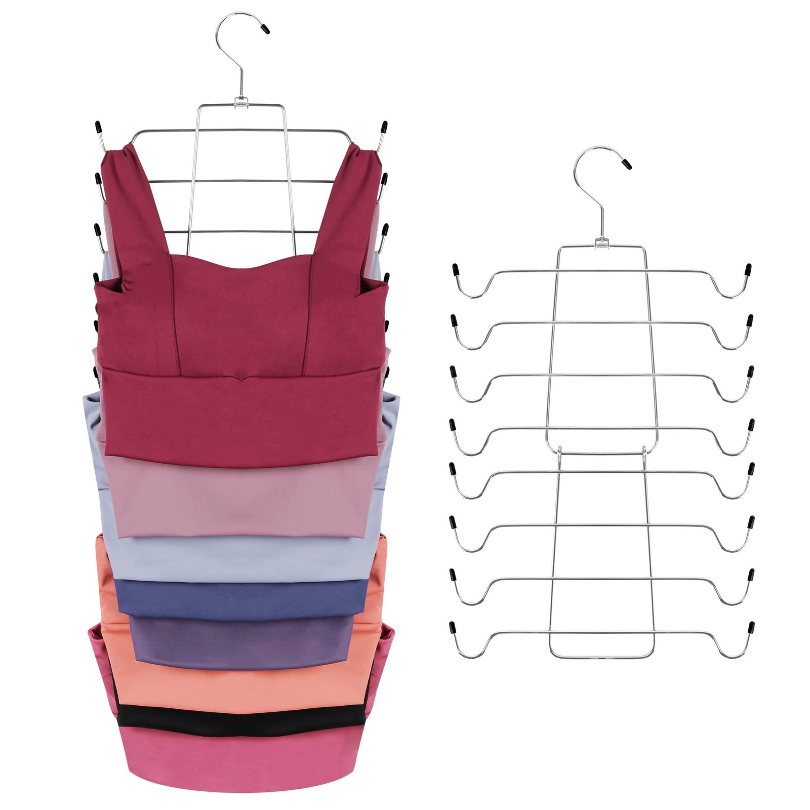 2 Pack Tank Top Hanger Space Saving, Bra Hangers for Closet Organizer, Hangin...
