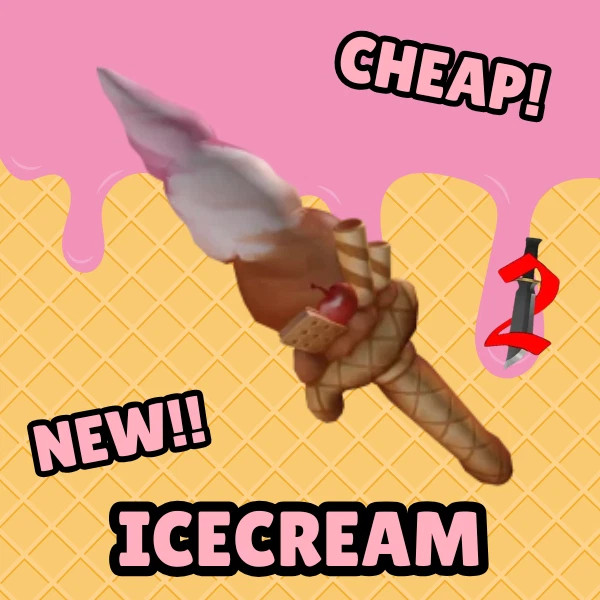 [NEW!] Murder Mystery 2 MM2 ICECREAM KNIFE | CHEAP & FAST | SUMMER NEW GODLY 🔥