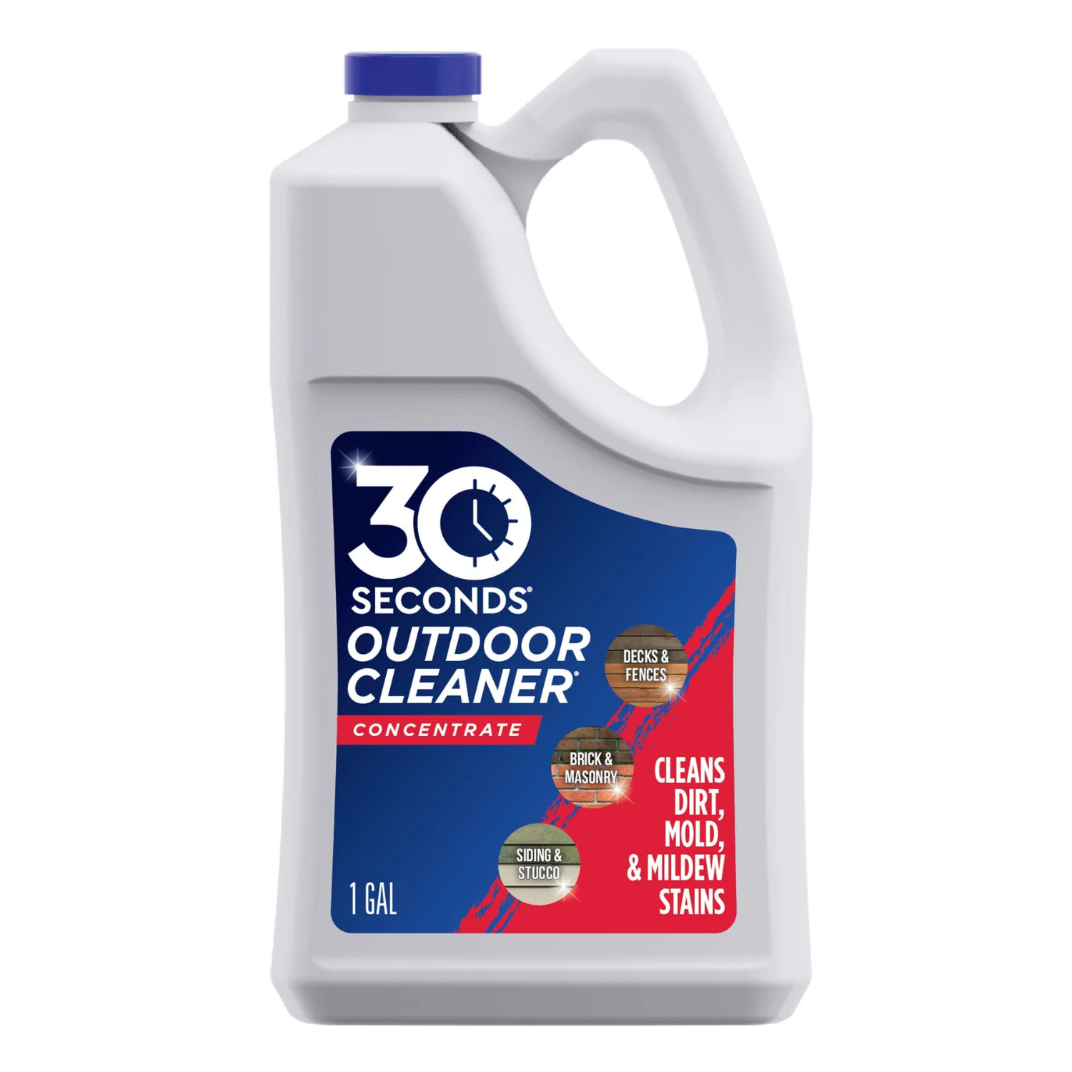 2pk 30 SECONDS 1-gal Mold and Mildew Stain Remover Concentrated Outdoor Cleaner