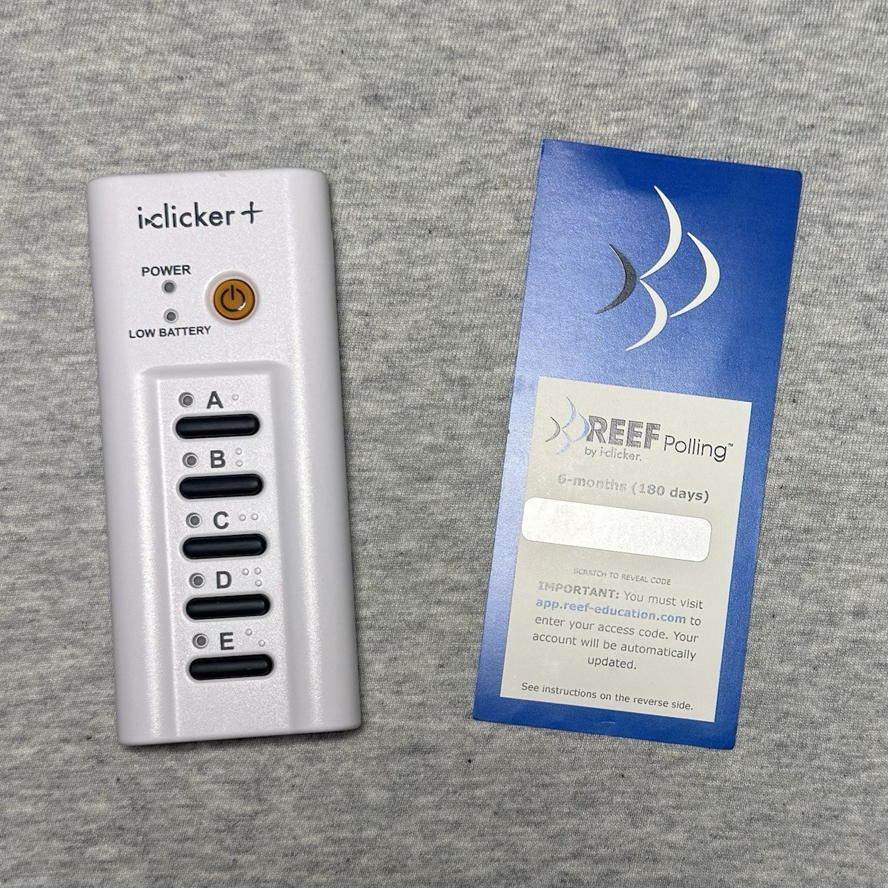 iClicker Plus RLR15 Wireless Polling Remote with REEF Polling Access Card