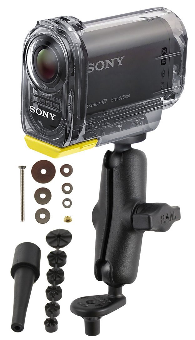 RAM Fork Stem Motorcycle Mount w/ 1/4" Threaded Stud for Camera Camcorder