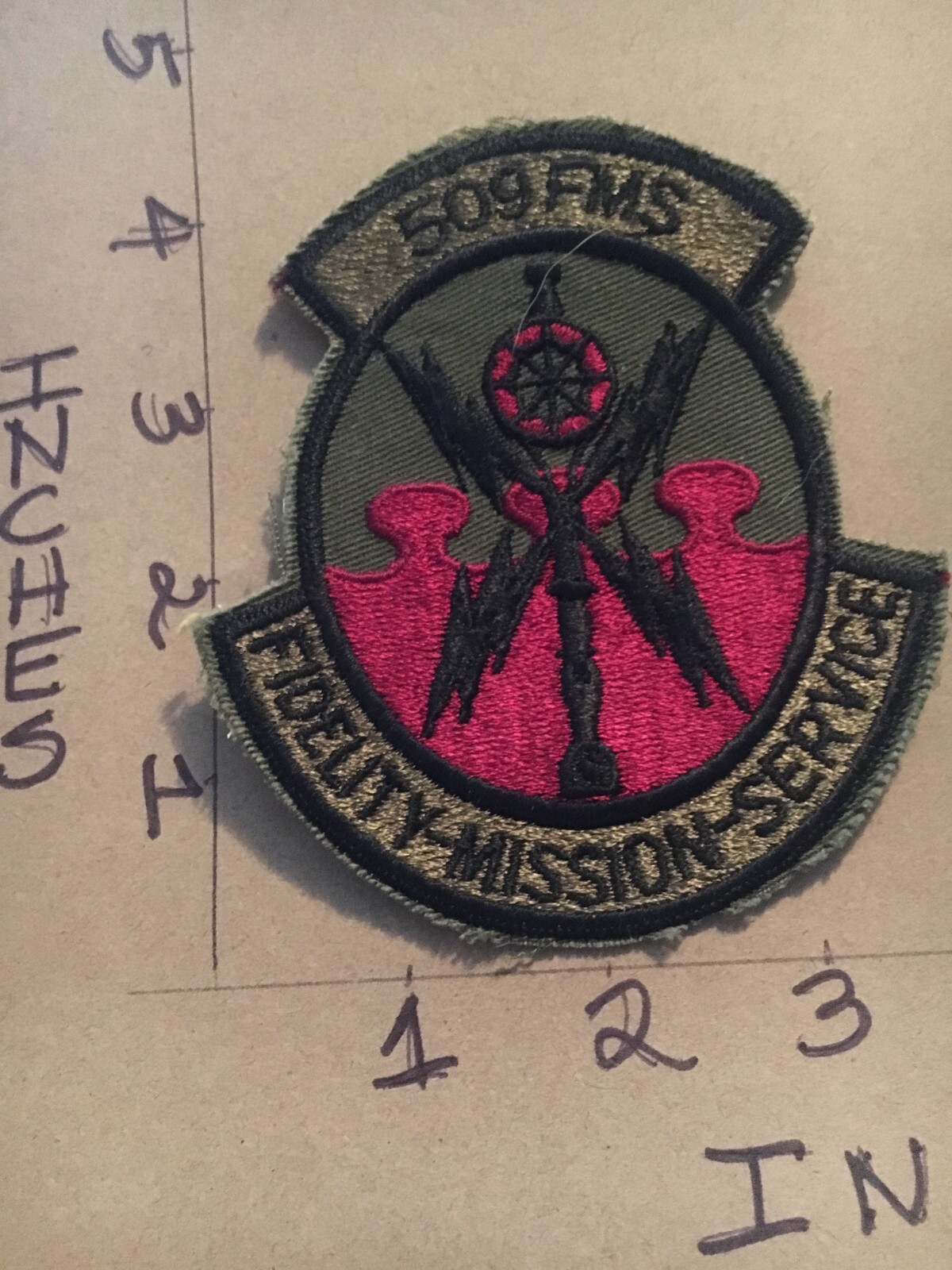 USAF 509th FMS Squadron subdued patch 5/22/25