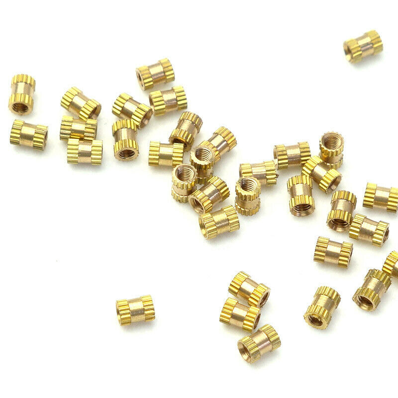 M2 M2.5 M3 M6 M8 Brass Thread Inserts Nuts Knurl Nut Copper Insert With Plastic