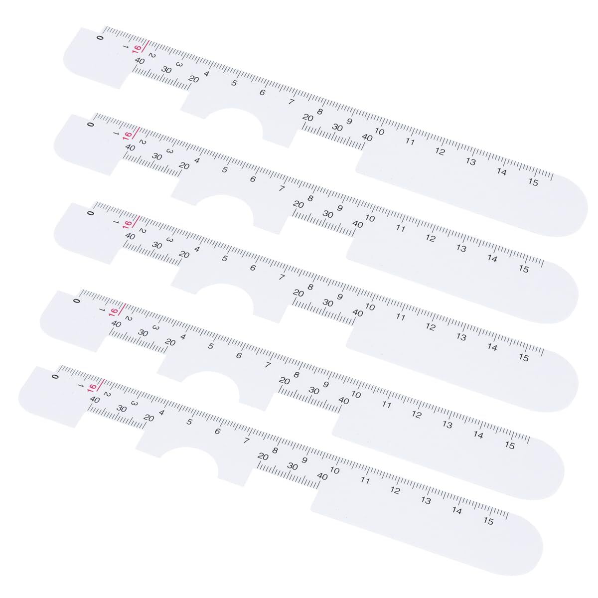 10pcs PD Ruler Eye Tool Plastic Practical for Hospital Clinic White