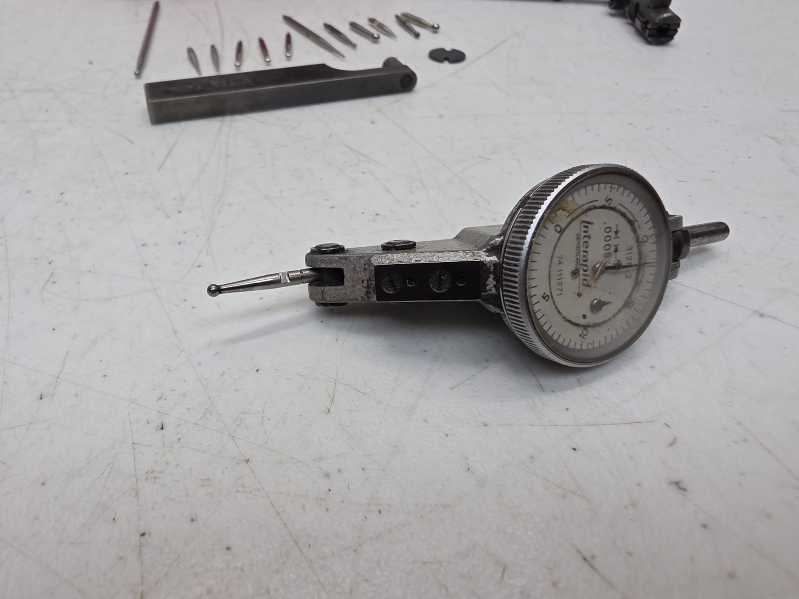 Interapid Dial Indicator 74.111371 312B-2 In Hard Case