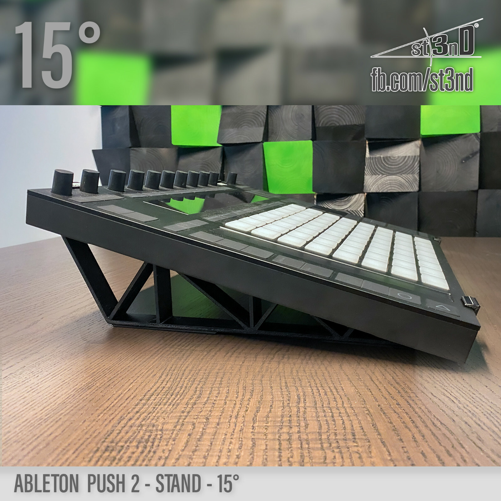 ABLETON PUSH 2 STAND - 15 degrees - 3D printed - 100% buyer satisfaction