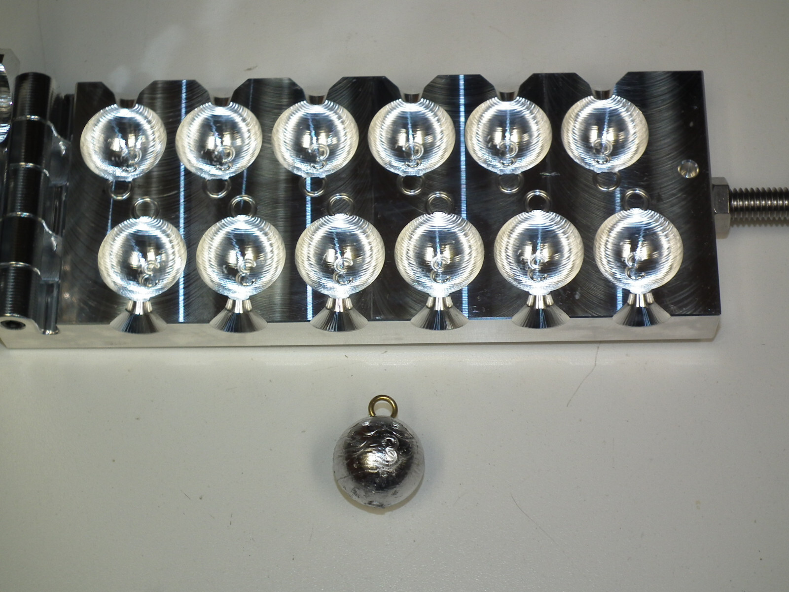 Saltwater Cannonball Sinker mold 3oz Production 12 cavity CNC Aluminum USA 3RD