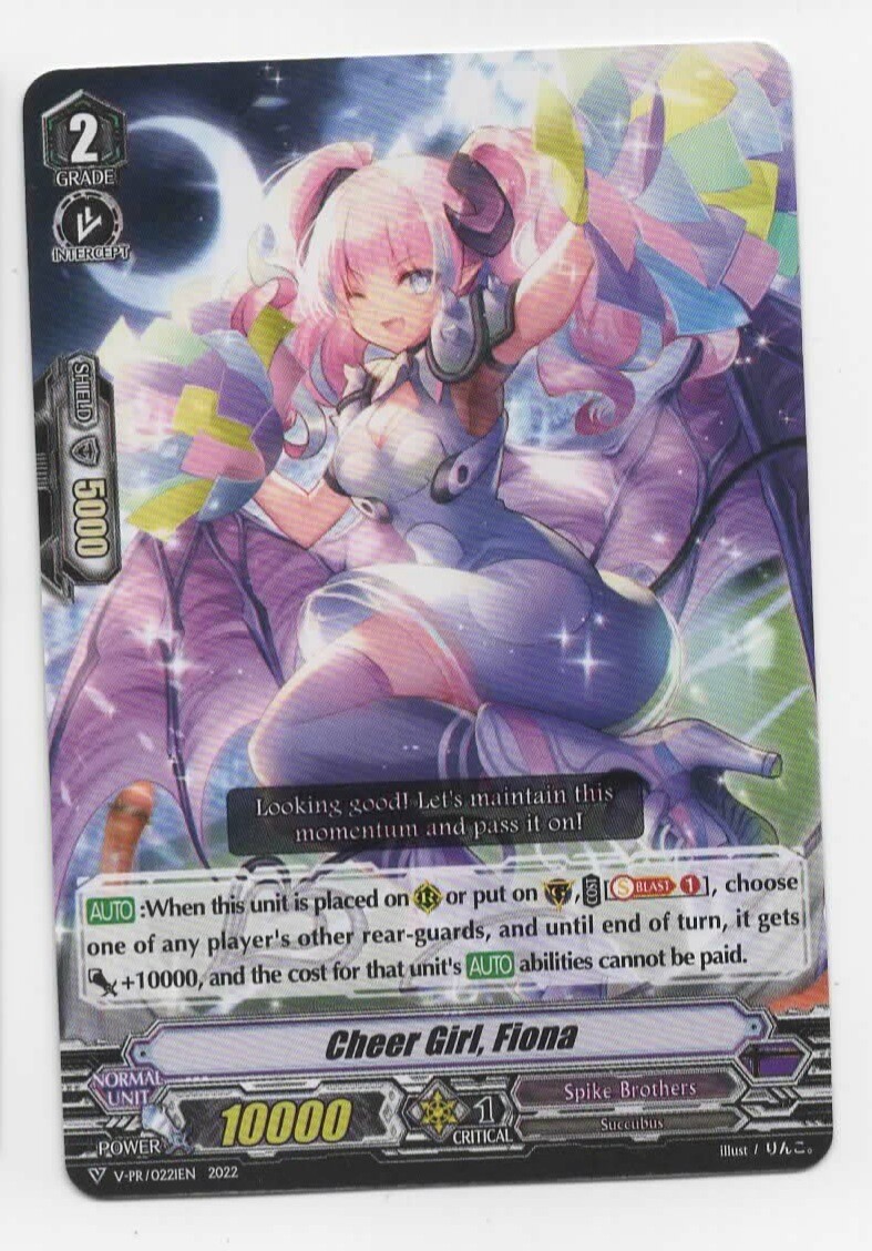 4x Cheer Girl, Fiona V-PR / 0221EN Cardfight TCG Promo Mint