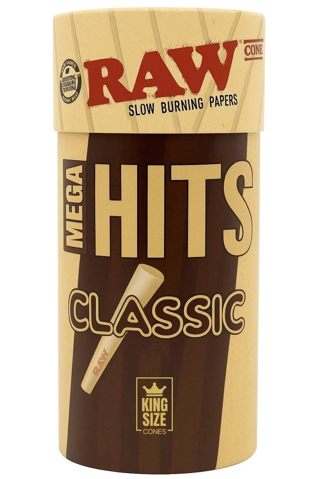 RAW Classic King Size Pre Rolled Cones | 100 Pack