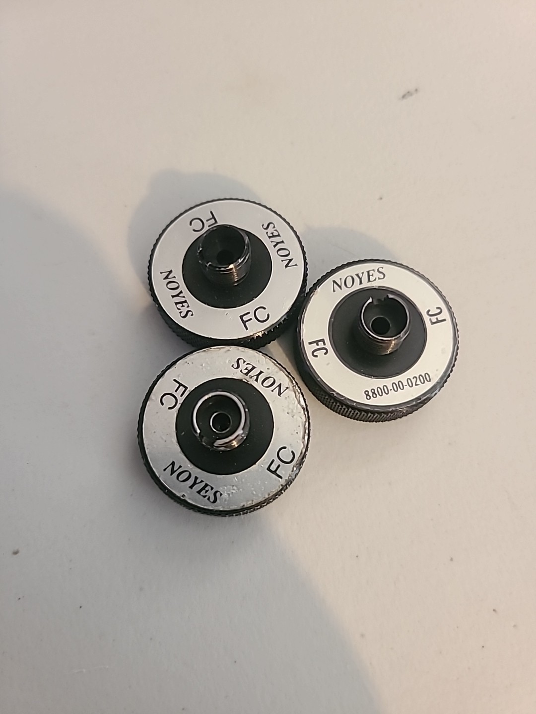 Noyes 8800-00-0200 FC Fiber Optic Adapter Power Meter 8800-00-0200 Lot Of 3