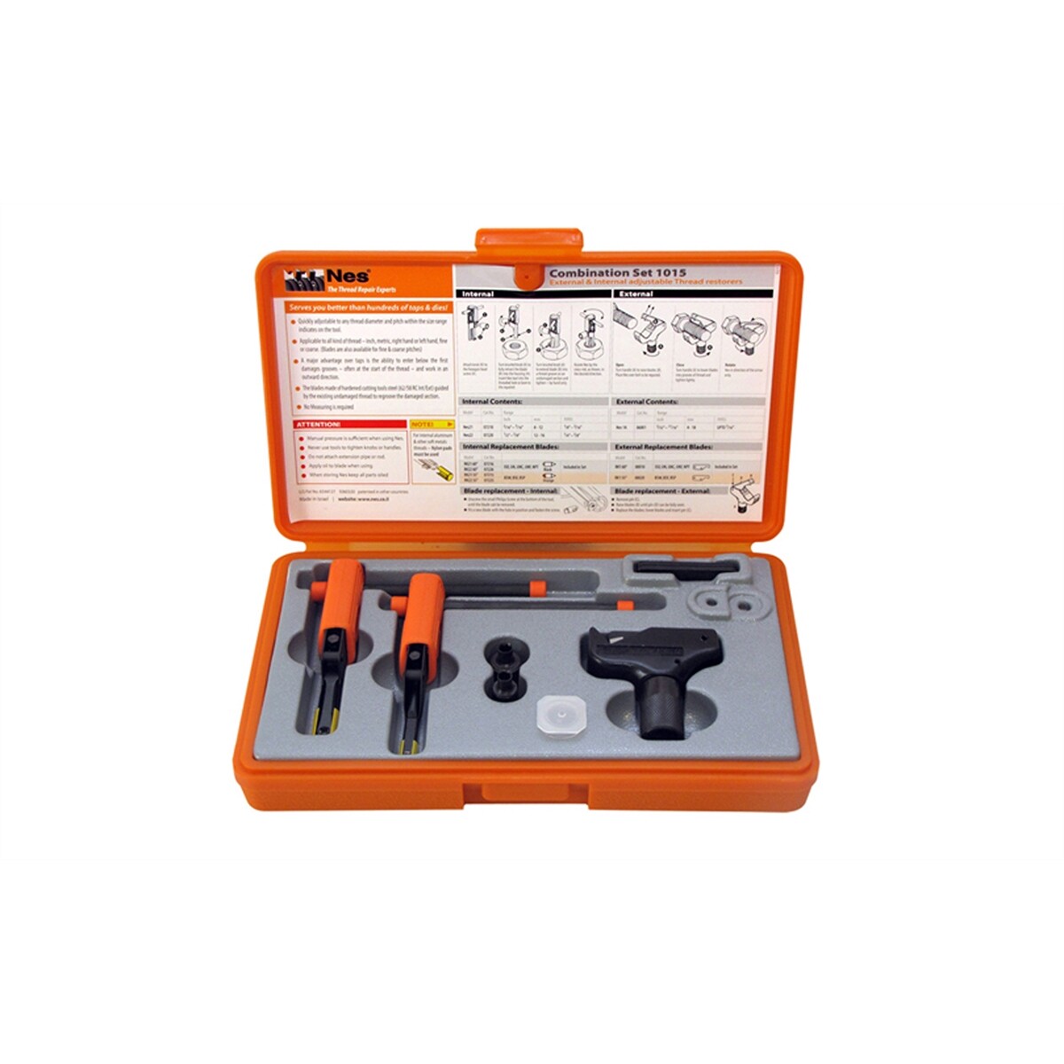 NES1015 Universal Combo Thread Repair Kit Rethread Chaser Rethreading set