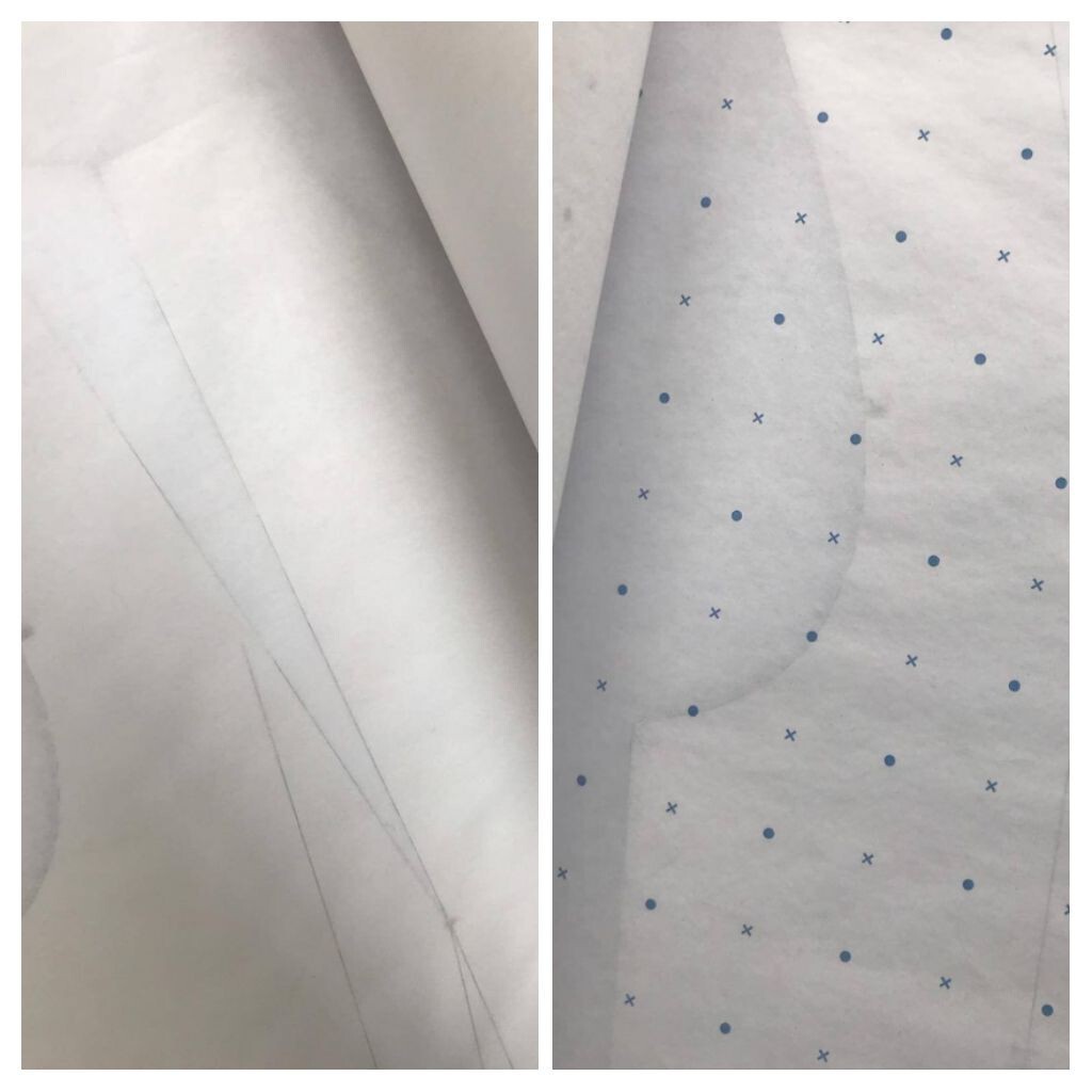 91-122cm Spot Dot & Cross Pattern Cutting Paper 1-8m Sewing Tracing Dressmakers