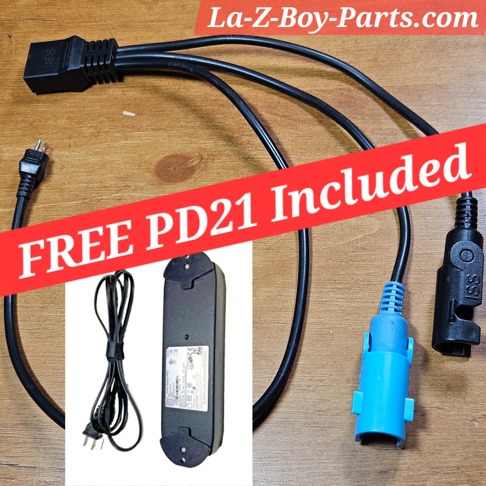 FREE PD21 La-Z-Boy BLUE CABLE Recliner Remote Wire Harness Lazy 10.000113 14651T