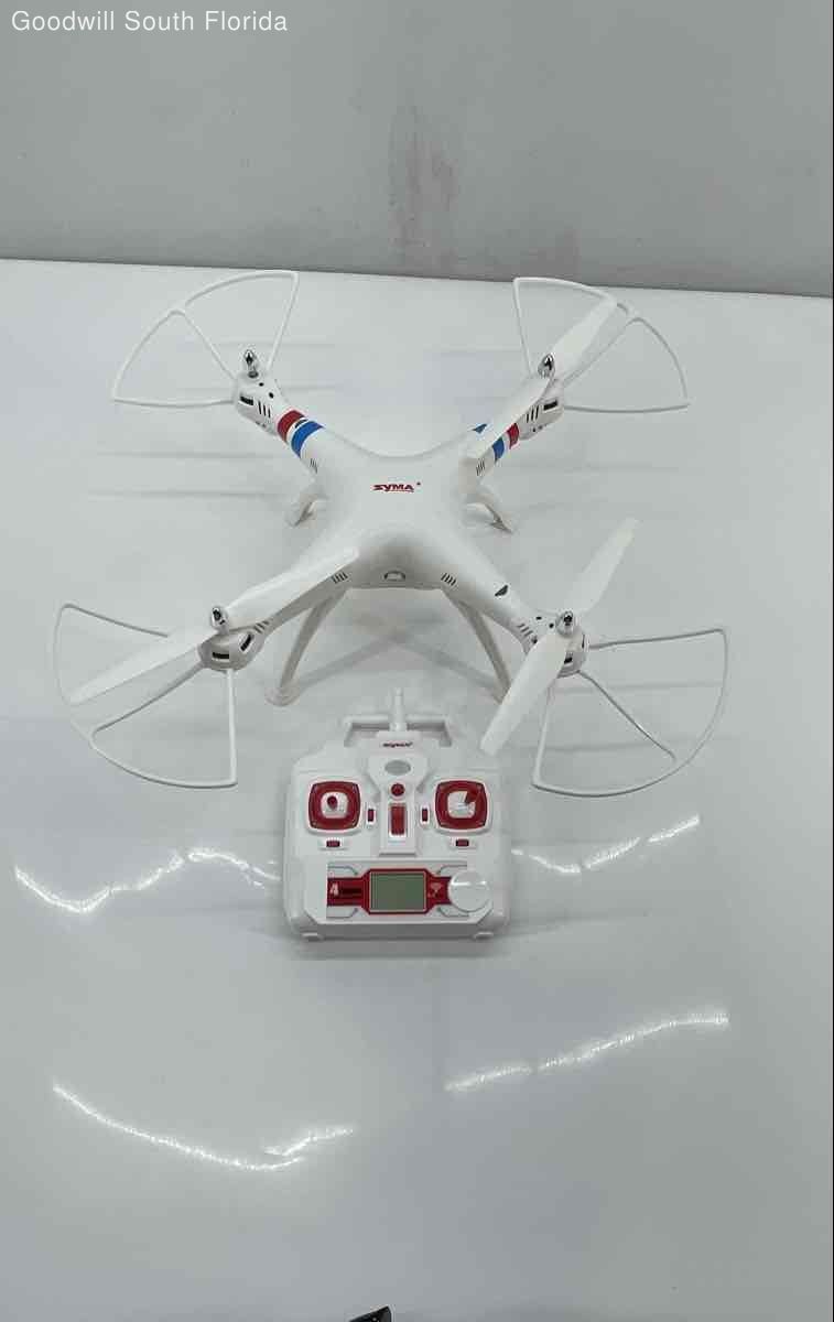 Syma White Red Propeller Guards Foldable Quadcopter Drone With Controller