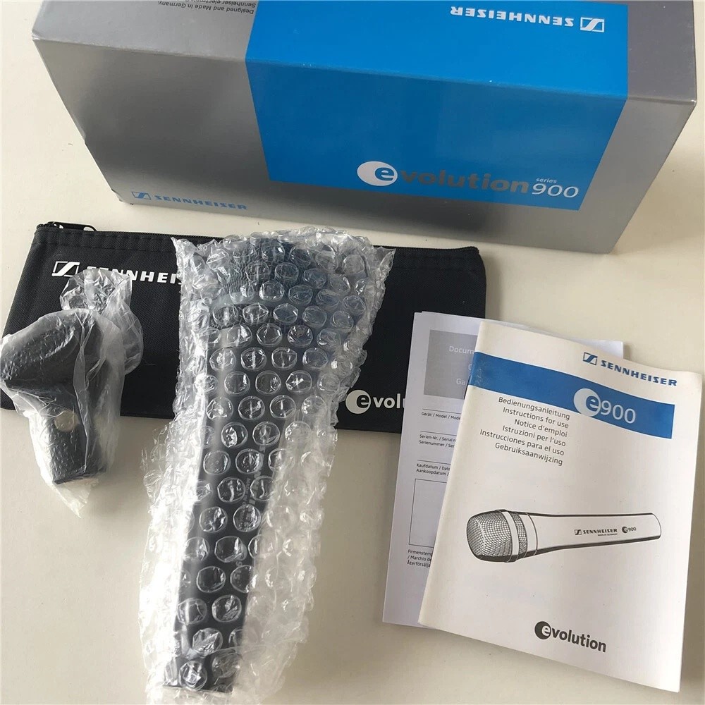 Opened e945 Wired Super Cardioid Dynamic Handheld Microphone -Early Box Version