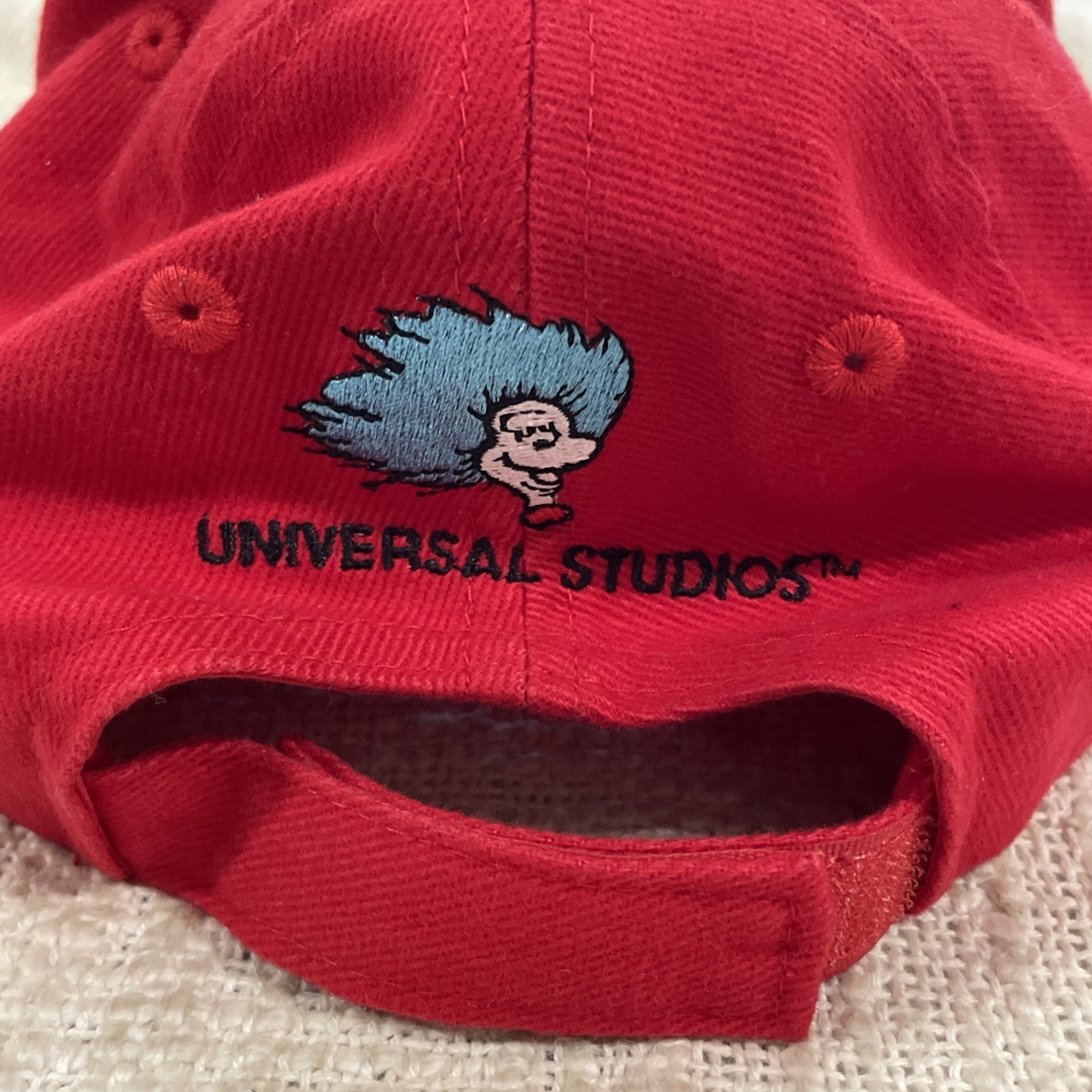 Universal Studios Dr. Seuss Thing 2 Red Embroidered Kids Adjustable Cap Hat