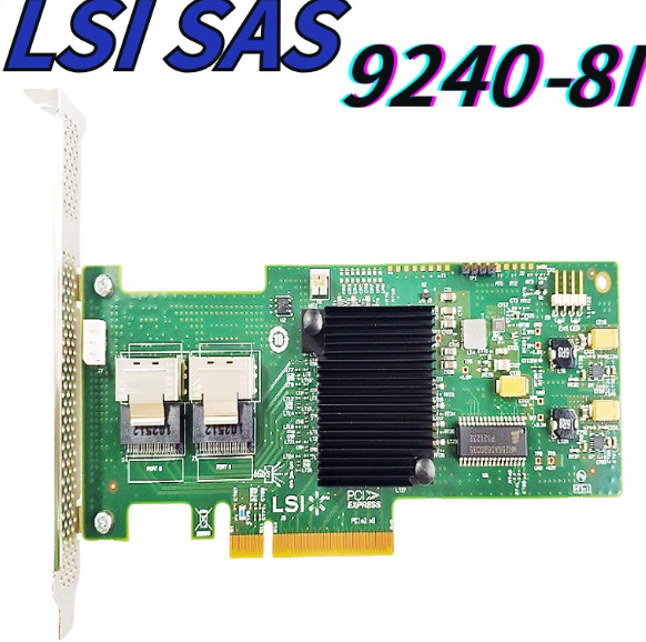 LSI MegaRAID SAS 9240-8i 8-port SAS SATA 6Gb Server RAID Controller Card