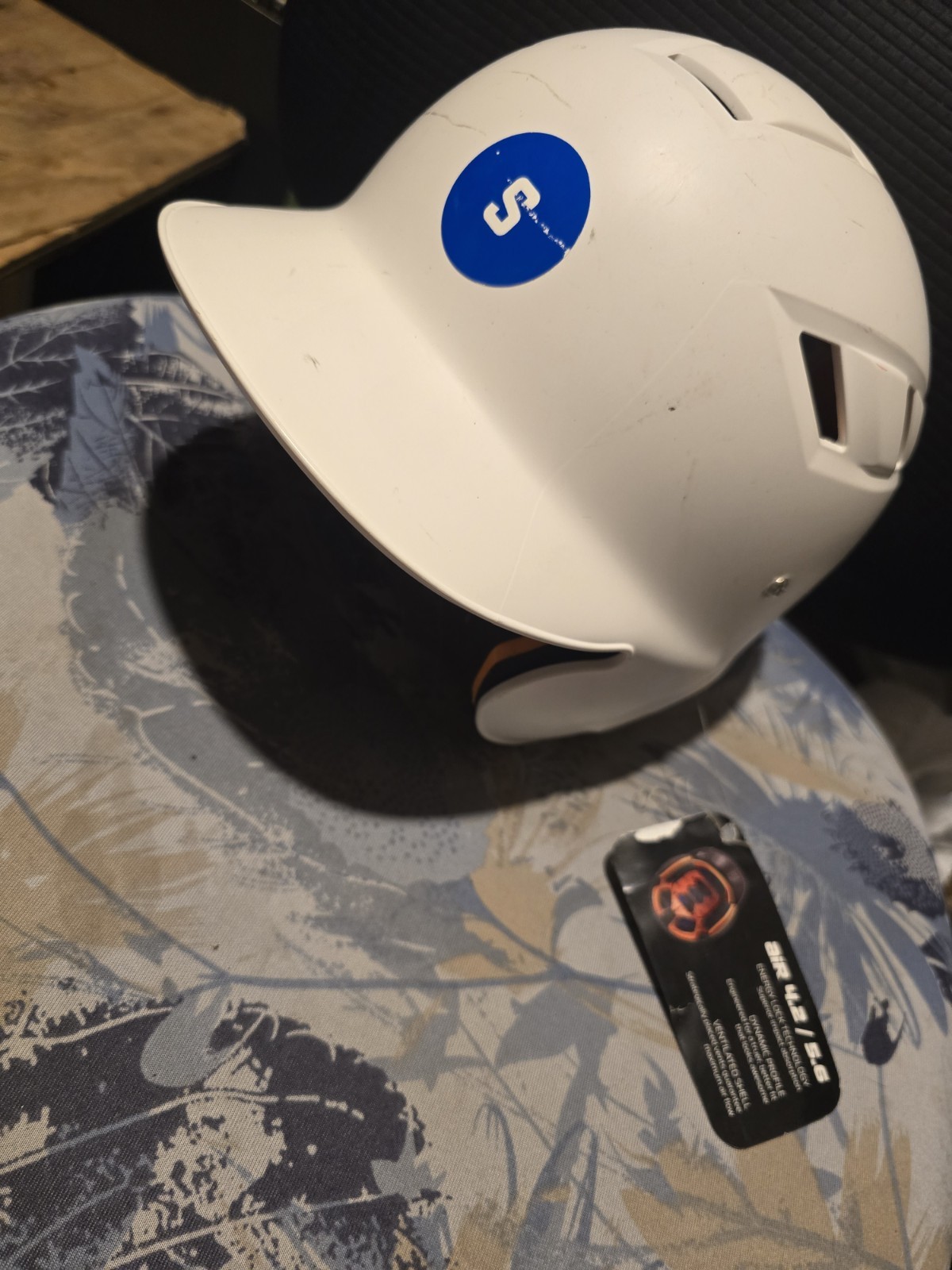Baseball/ Softball Helmet,  White,  NWT.  TUCCI HELMET