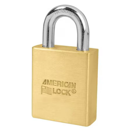 American Lock A3900swo Padlock, Coreless, Standard Shackle, Rectangular Brass