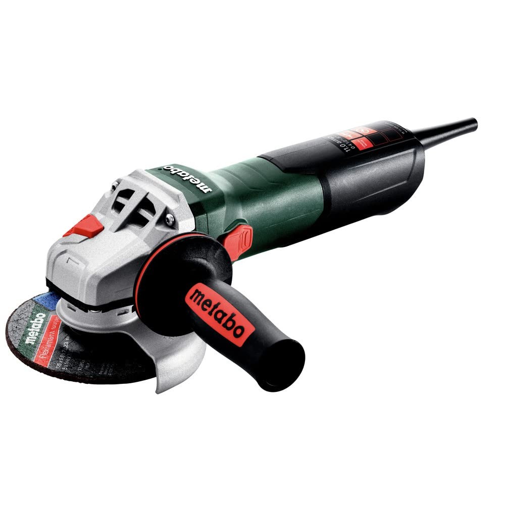 Metabo 4-1/2-5-Inch Angle Grinder, 11 Amp, 11,000 RPM, Lock-on Slide Green