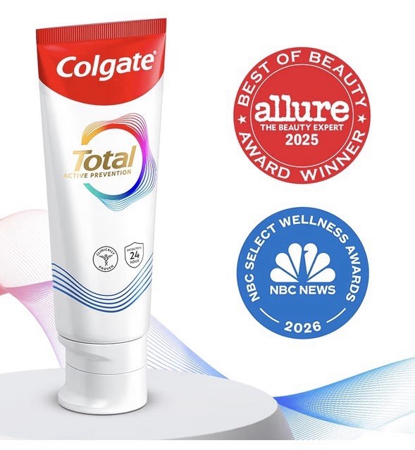 Colgate Total Active Prevention Whitening Mint Fluoride Toothpaste 2 Pack 5.1 oz