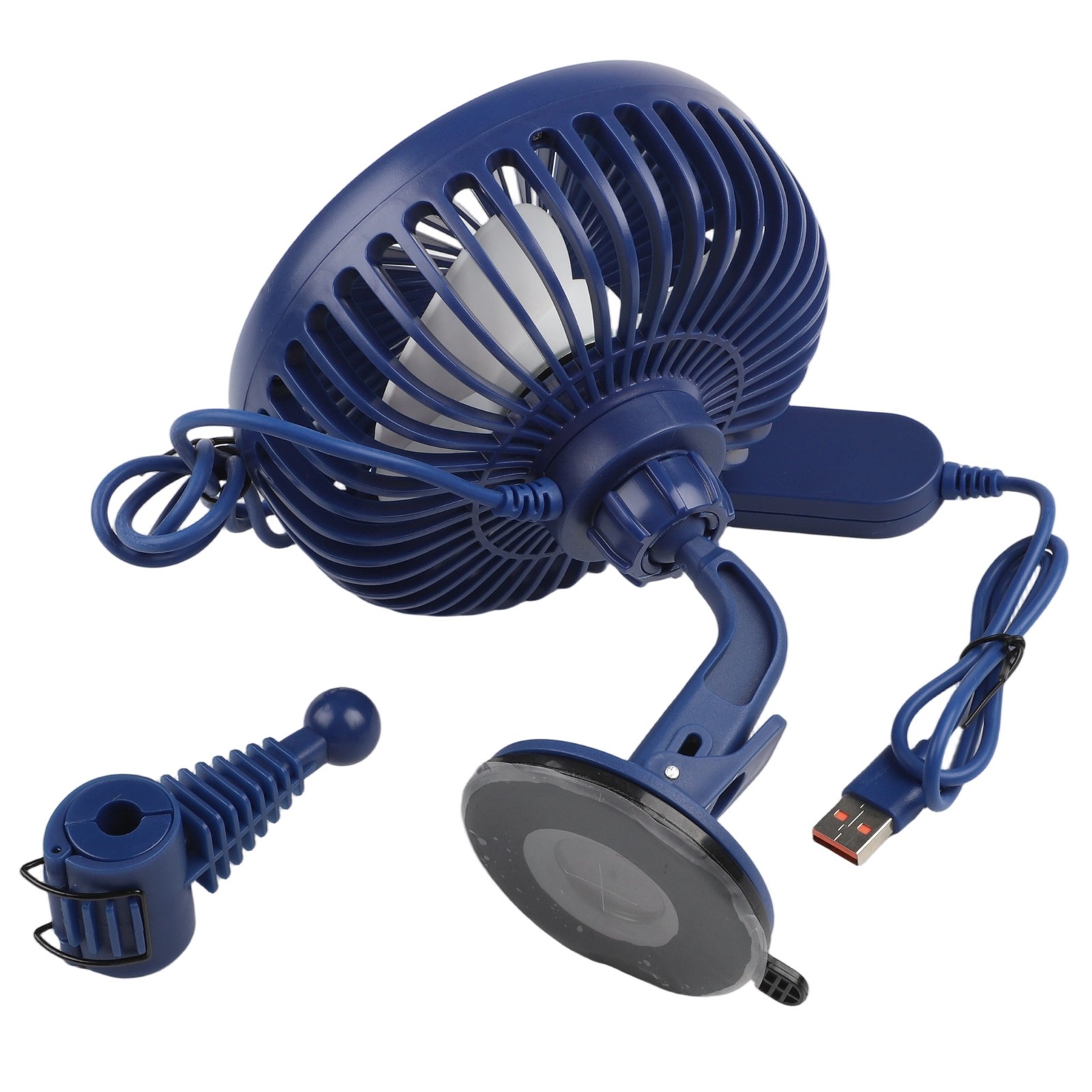 Efficient Car Fan for 12V 24V Systems with Adjustable Speeds and Rotation