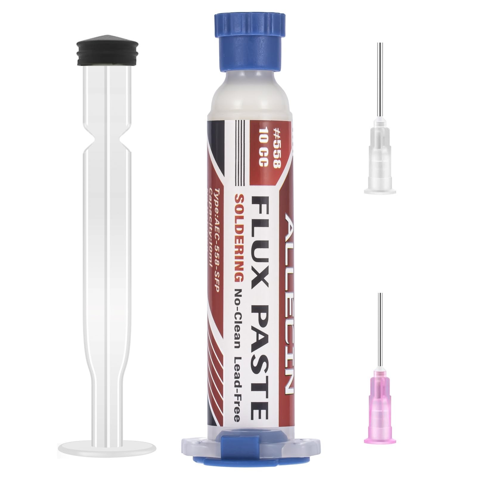 ALLECIN No Clean Soldering Flux 558 10CC 10mL Lead-Free Less-Smoke Rosin...