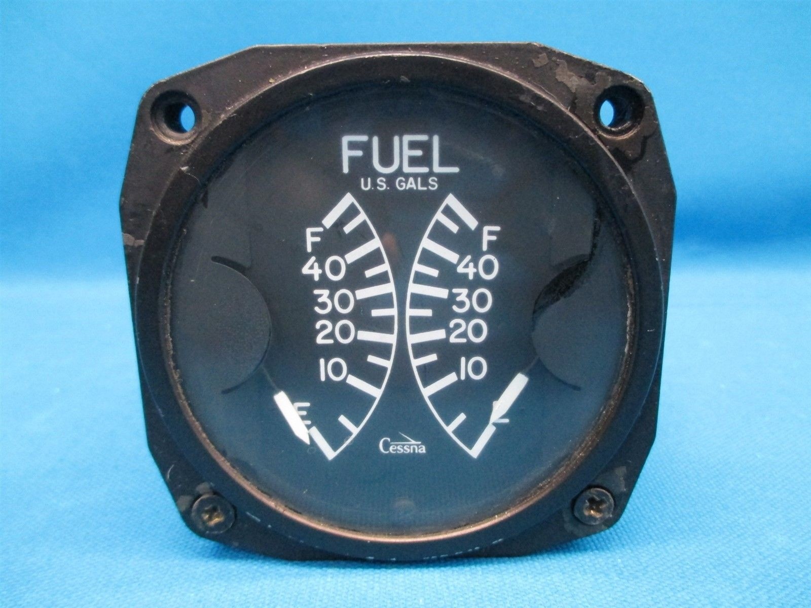 Used Cessna Dual Fuel Quantity Indicator Gauge Core pn CM2696L1, C410-1 (18833)
