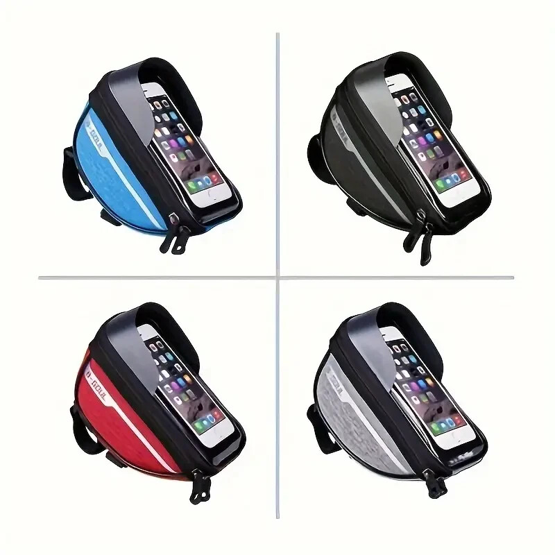 B-SOUL Bike Bag, Mountain Bike Bag With Brim, Touch Screen Phone Bag
