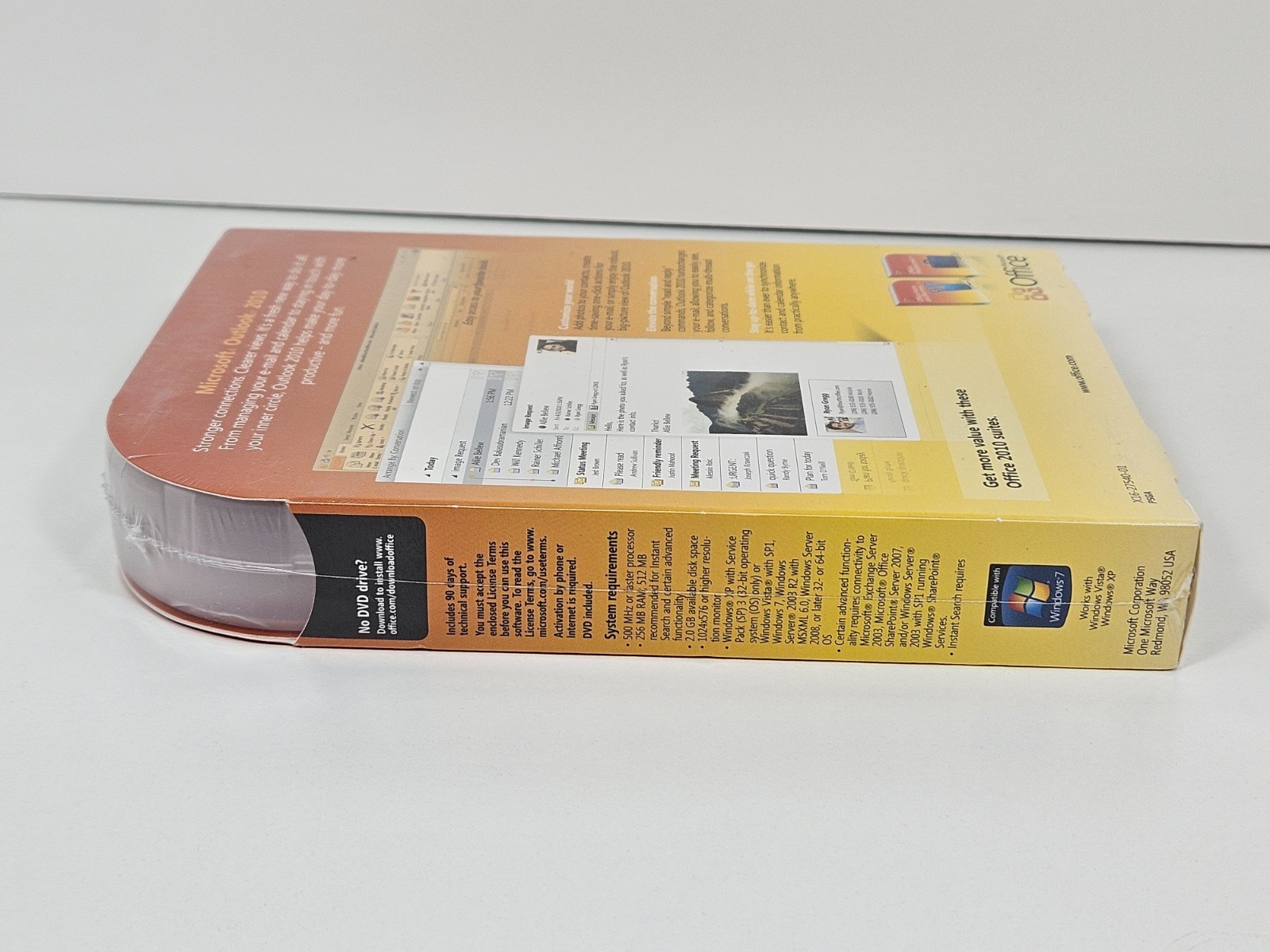 Sealed Microsoft Outlook 2010 for Windows (Old Version - NOT for Windows 10/11)