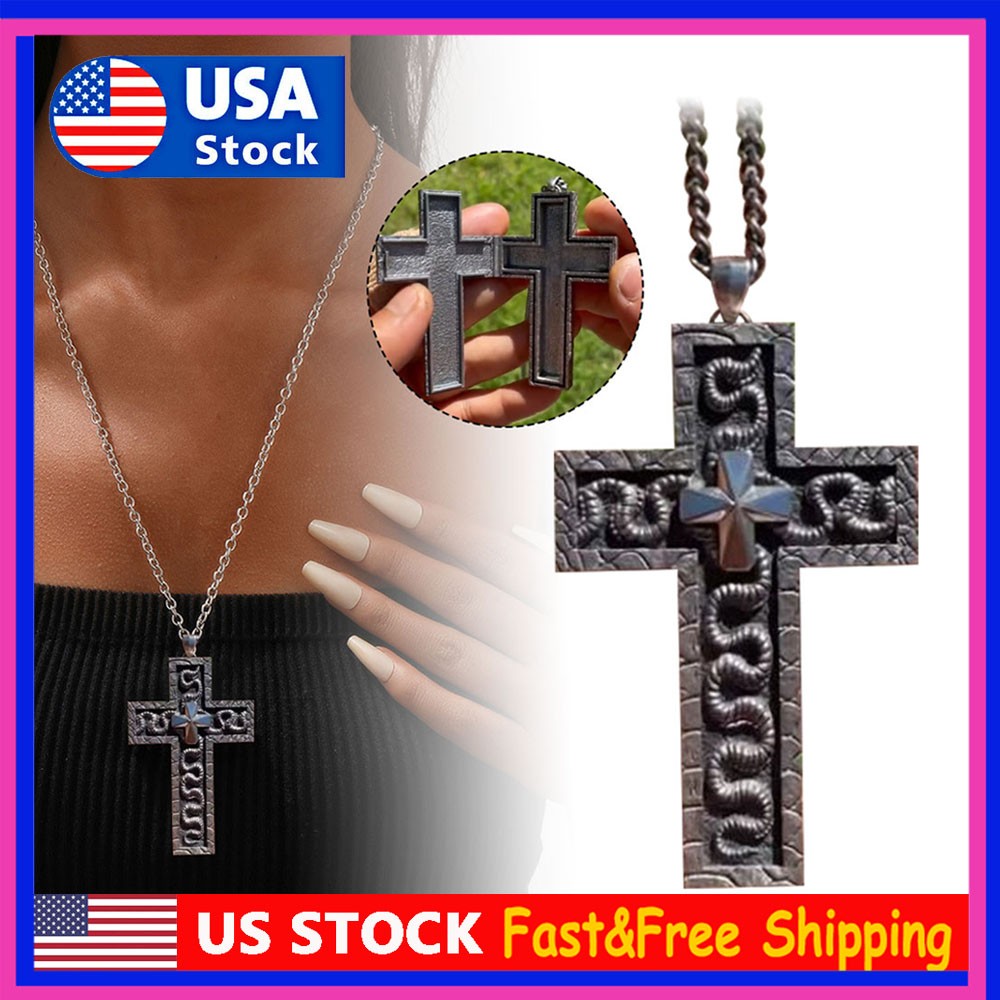 Squid Necklace Game Thanos Cross Necklace, With Compartment On The Inside US