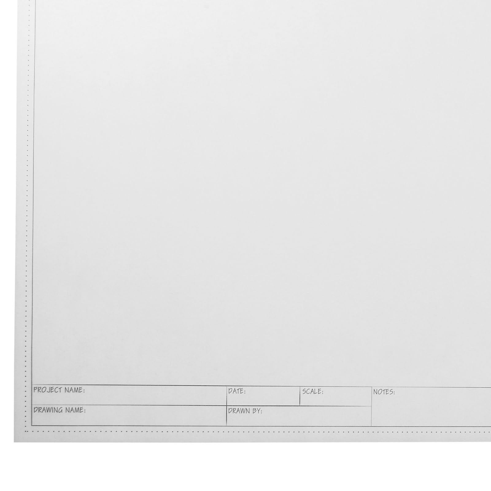 Architectural Drafting Vellum Paper Sheets - 11 x 17 in, 20 Sheets - Plain Tr...