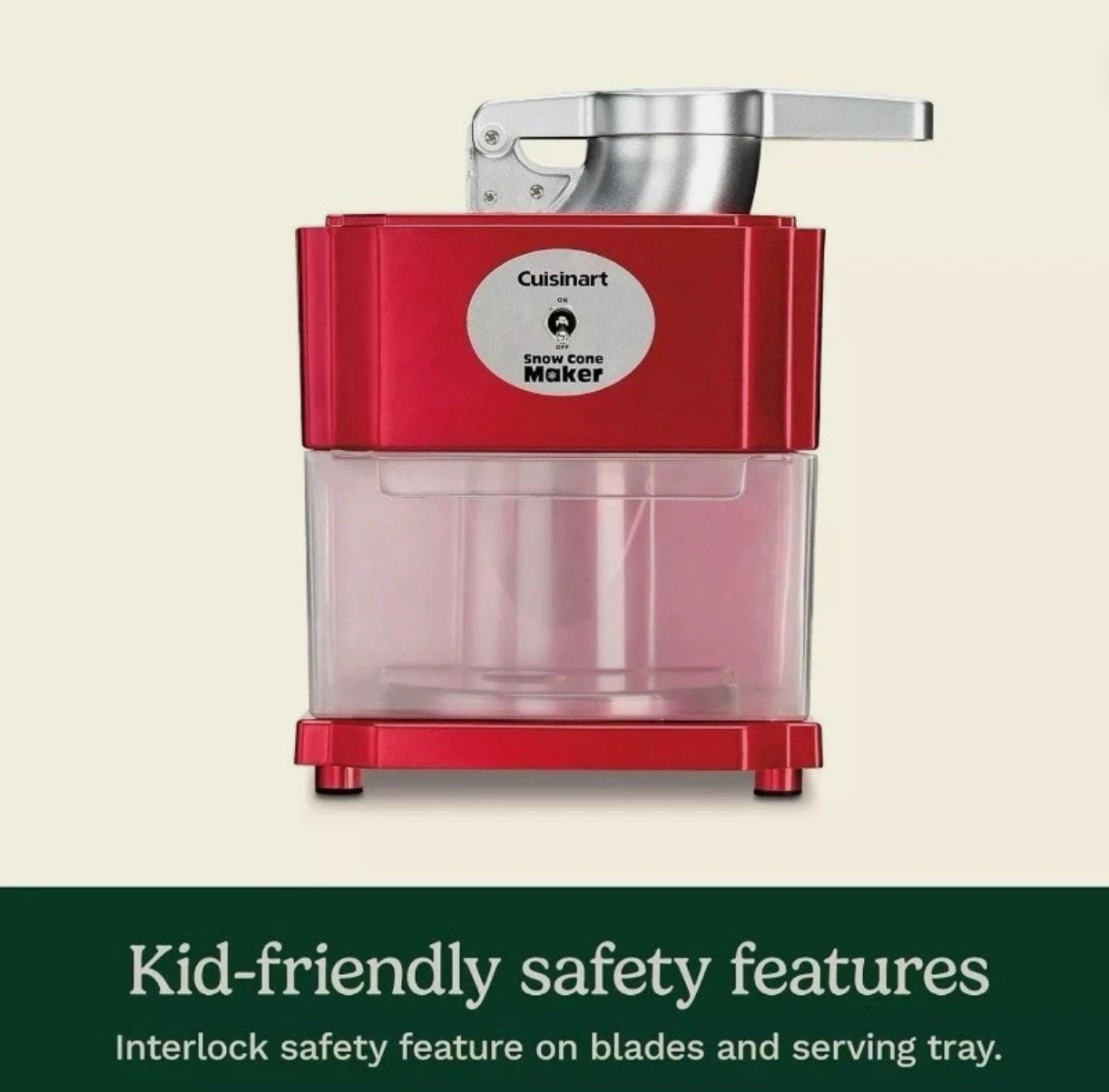 20 Oz. Red Countertop Snow Cone Machine
