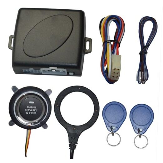 Car Push to Start Ignition Kit - Keyless Go Push to Engine Start Stop Button