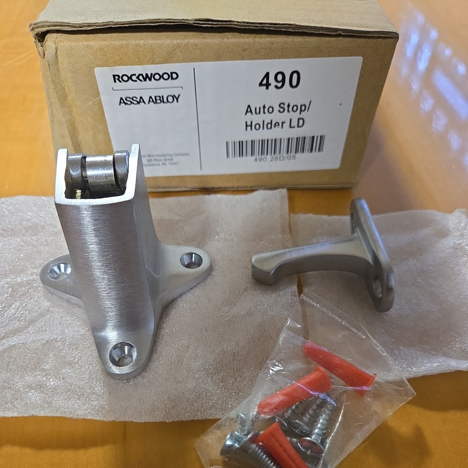 ASSA ABLOY Rockwood Auto Stop/Holder LD 490-26D Lot of 6 L@@k.