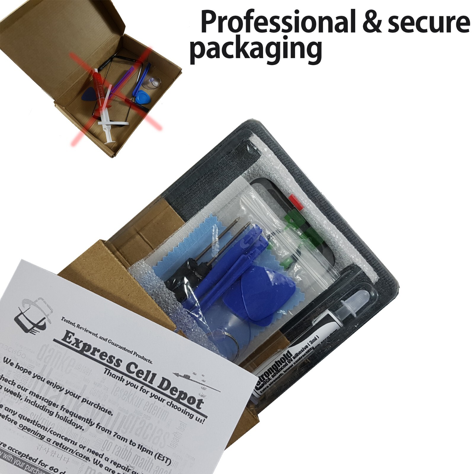 For Samsung Galaxy Note 20 Ultra Screen Glass Replacement Kit LOCA glue tool