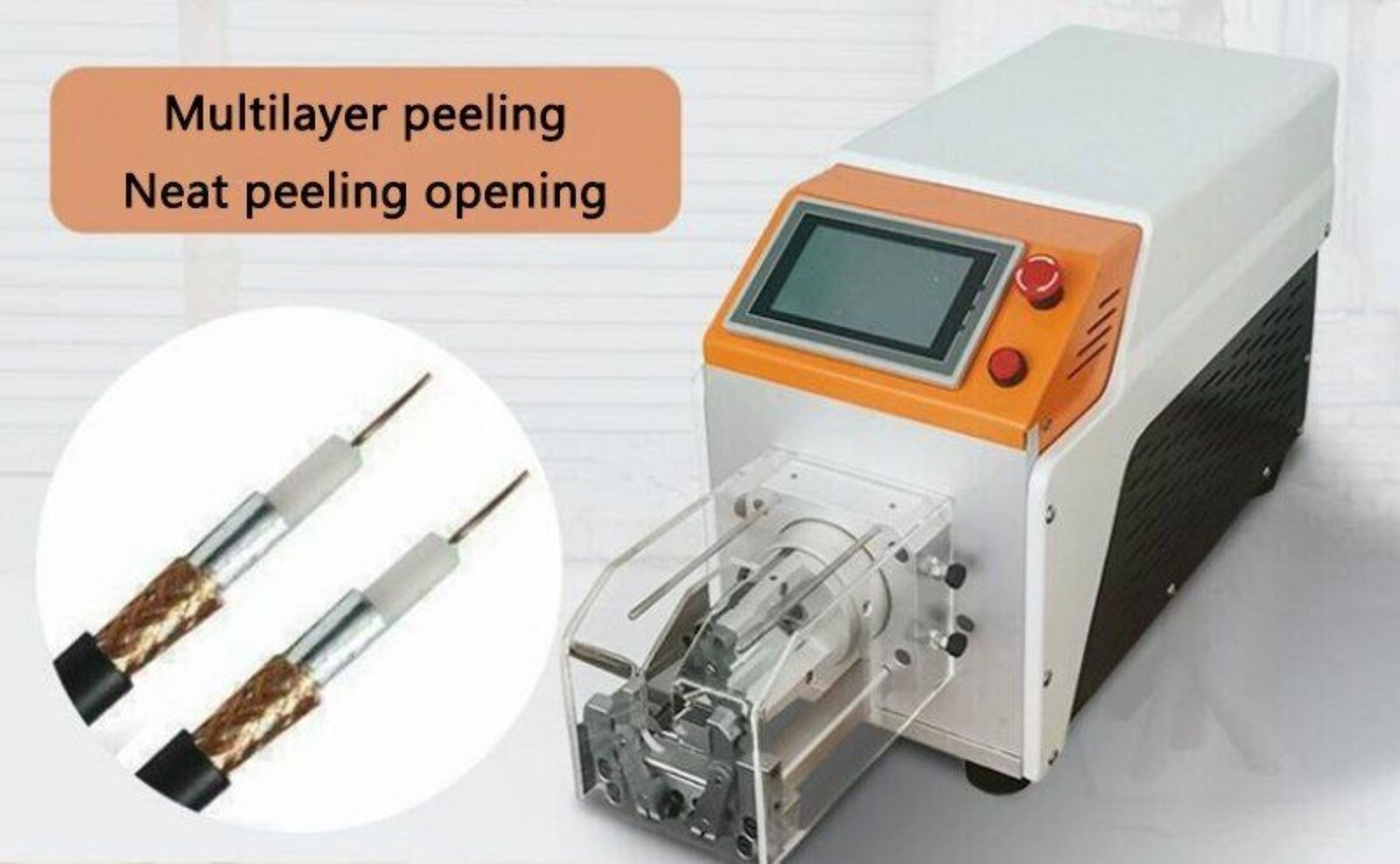 Automatic Coaxial Line Stripping Machine RF Audio Cable Peeling Machine 0.8-10mm
