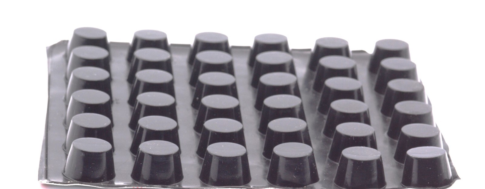 3/8" Tall x 5/8" Diameter Rubber Feet Desktop Electronics 3M Adhesive Backing