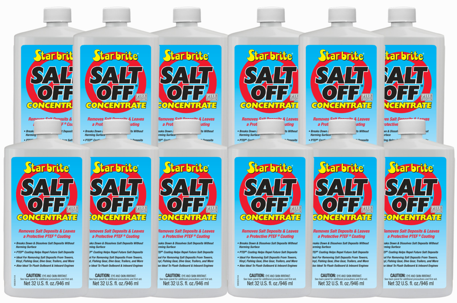 12 Pack Star Brite Salt Off Concentrate PTEF Protective Coating 32 oz - 93932