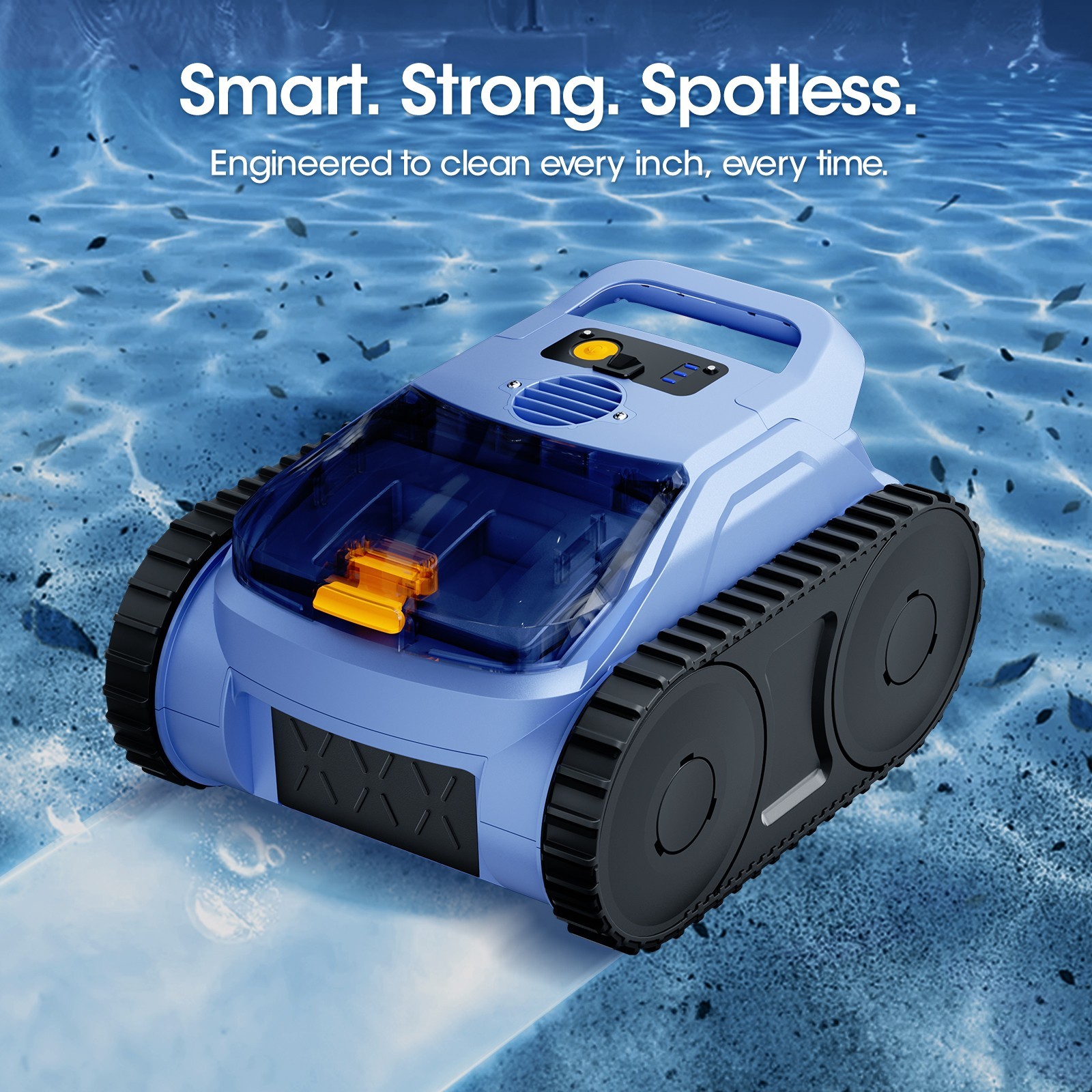 Seauto Cordless Robotic Pool Cleaner – 3H Sonar Navigation, Auto Path Planning
